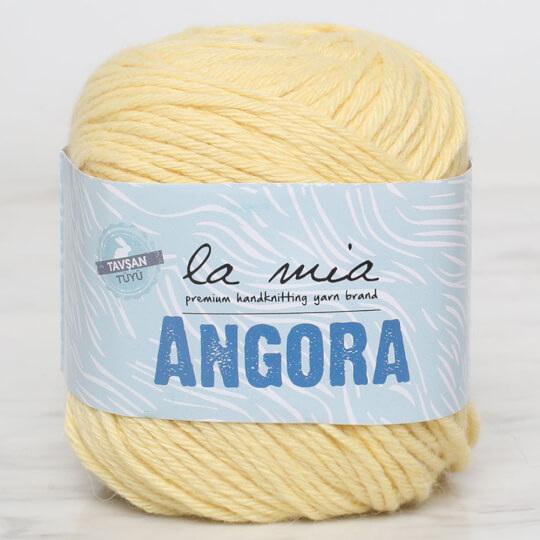 La Mia Angora 50gr Sarı El Örgü İpi - L124
