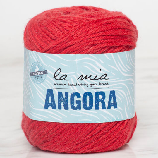La Mia Angora 50gr Kırmızı El Örgü İpi - L004