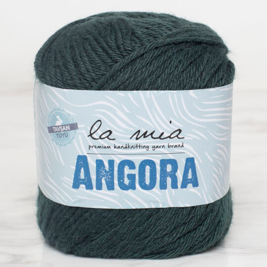 La Mia Angora 50gr. Koyu Yeşil El Örgü İpi - L131