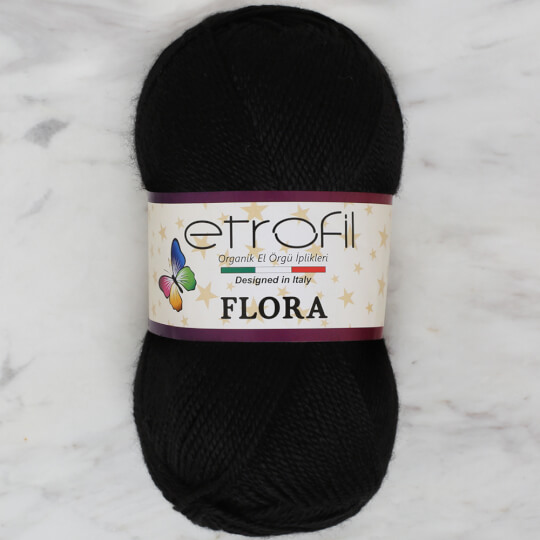 Etrofil Flora Siyah El Örgü İpi - 70968