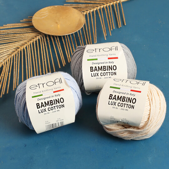 Etrofil Bambino Lux Cotton Kemik Rengi El Örgü İpi - 70022
