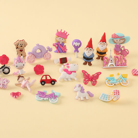Dress It Up Flamingo Dekoratif Düğme - 11391