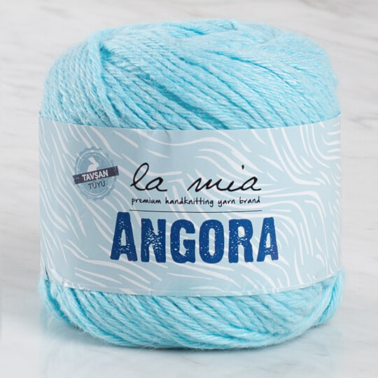 La Mia Angora 50gr Mavi El Örgü İpi - L071