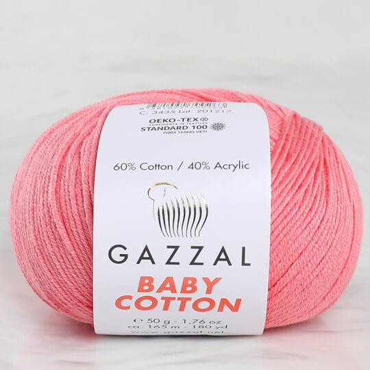 Gazzal Baby Cotton Pembe Bebek Yünü -3435