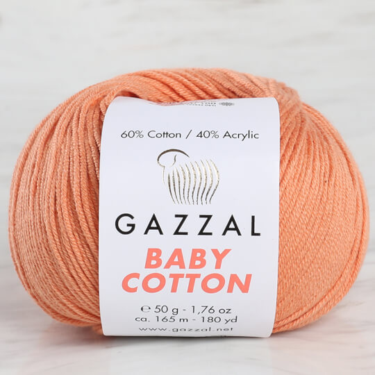 Gazzal Baby Cotton Turuncu Bebek Yünü - 3465