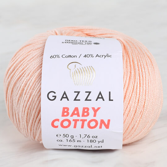Gazzal Baby Cotton Açık Yavruağzı Bebek Yünü - 3469