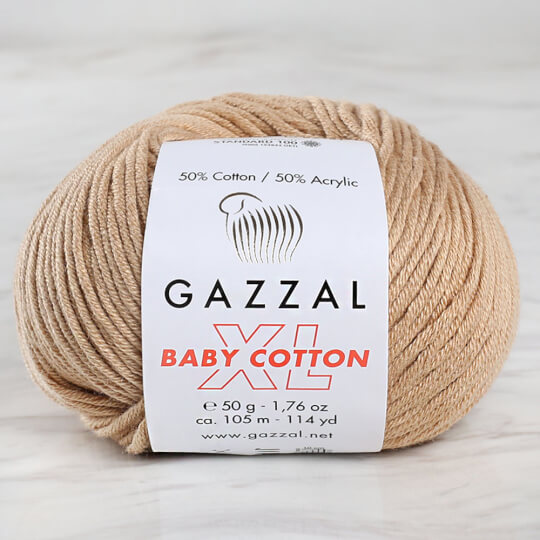 Gazzal Baby Cotton XL Bej Bebek Yünü -3424XL