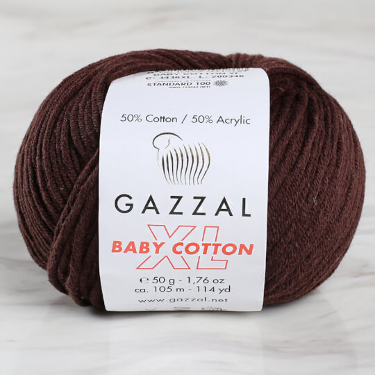 Gazzal Baby Cotton XL Kahverengi Bebek Yünü - 3436XL