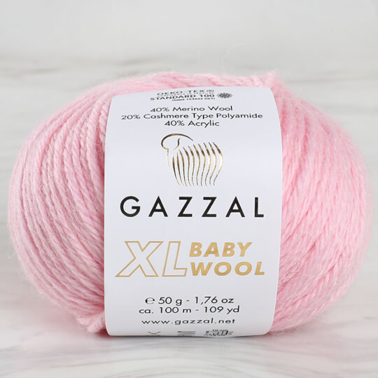 Gazzal Baby Wool XL Pembe Bebek Yünü - 836XL
