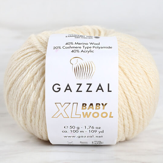 Gazzal Baby Wool XL Ekru Bebek Yünü - 829XL
