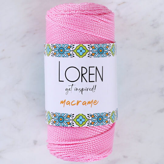Loren Macrame Pembe El Örgü İpi - RM 074