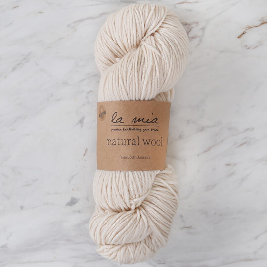 La Mia Natural Wool Krem El Örgü İpi - L201