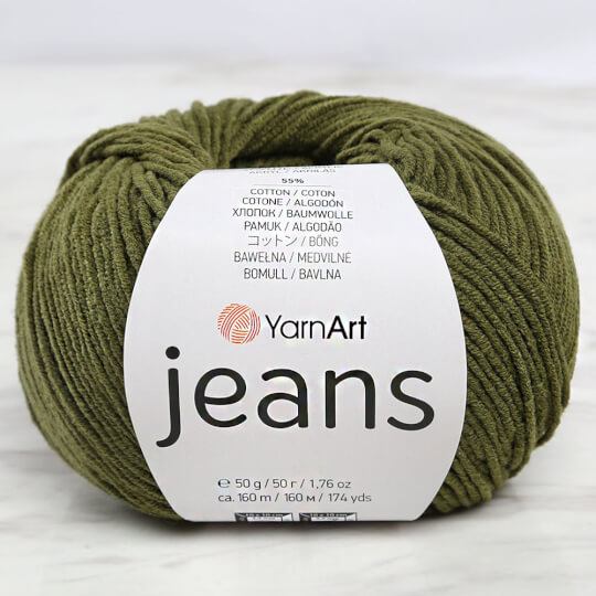 Yarnart Jeans Koyu Yeşil El Örgü İpi - 82