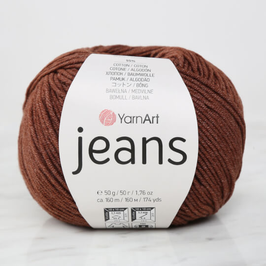 YarnArt Jeans Kahverengi El Örgü İpi - 70