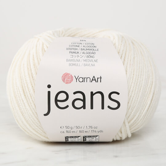 YarnArt Jeans Krem El Örgü İpi - 03