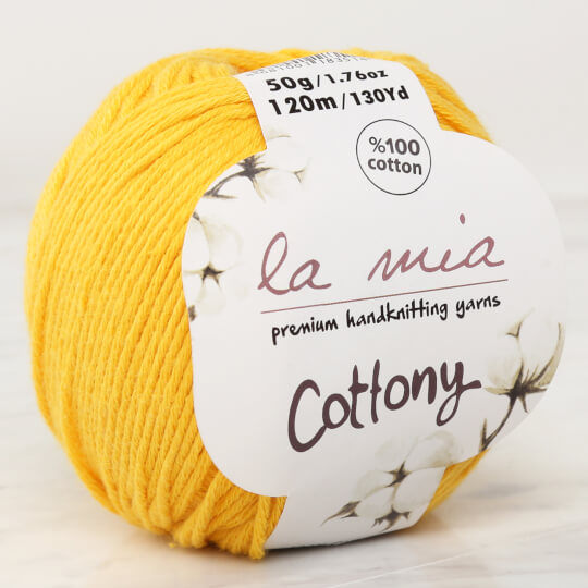 La Mia Cottony Hardal Sarı Bebek El Örgü İpi - L018