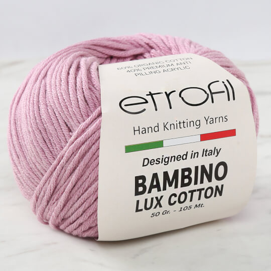 Etrofil Bambino Lux Cotton Pembe El Örgü İpi - 70611