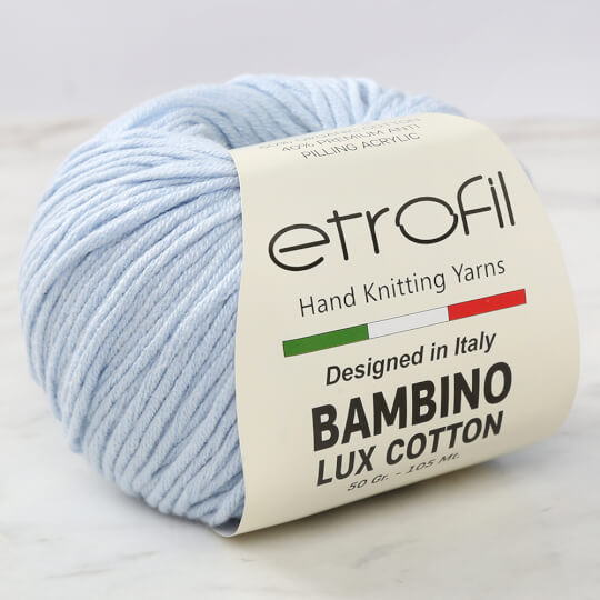 Etrofil Bambino Lux Cotton Açık Mavi El Örgü İpi - 70526
