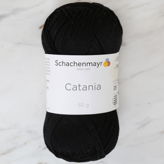 Schachenmayr Catania 50gr Siyah El Örgü İpi - 9801210-00110