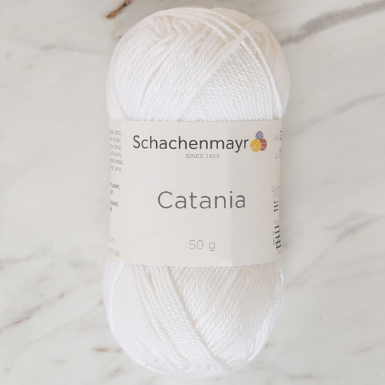 Schachenmayr Catania 50gr Beyaz El Örgü İpi - 9801210-00106