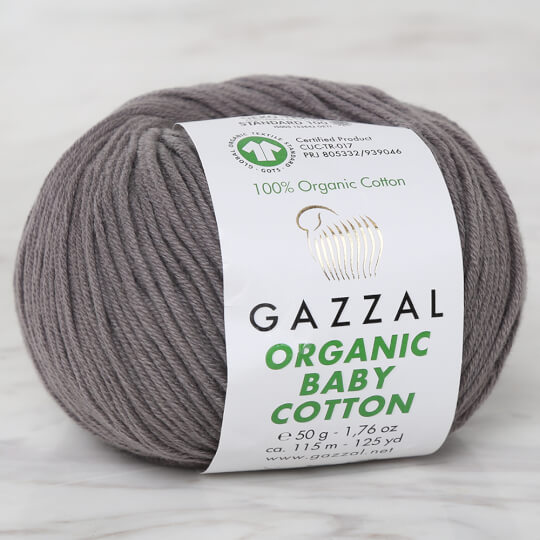 Gazzal Organic Baby Cotton Gri Bebek Yünü - 435