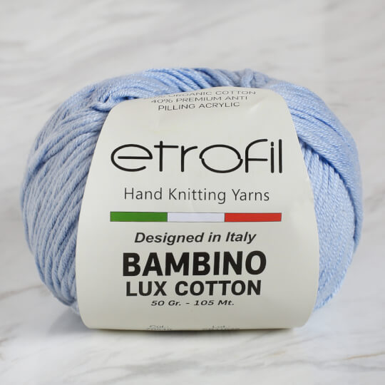 Etrofil Bambino Lux Cotton Mavi El Örgü İpi - 70549