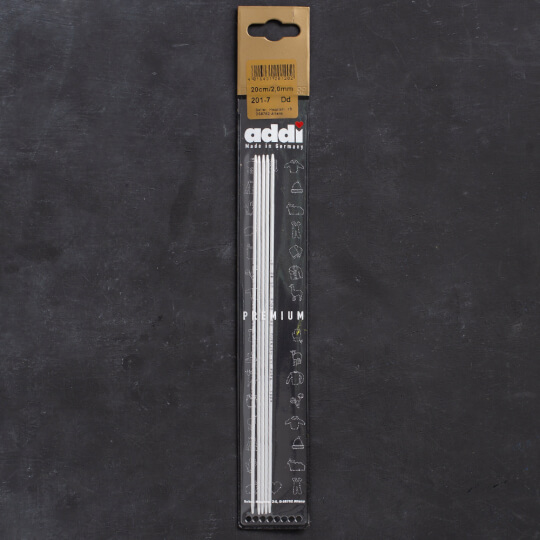 Addi 2mm 20cm 5'li Çorap Şişi - 201-7
