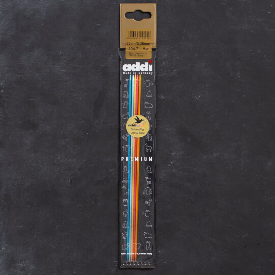 Addi Colibri 2,25mm 20cm Renkli Çorap Şişi - 204-7