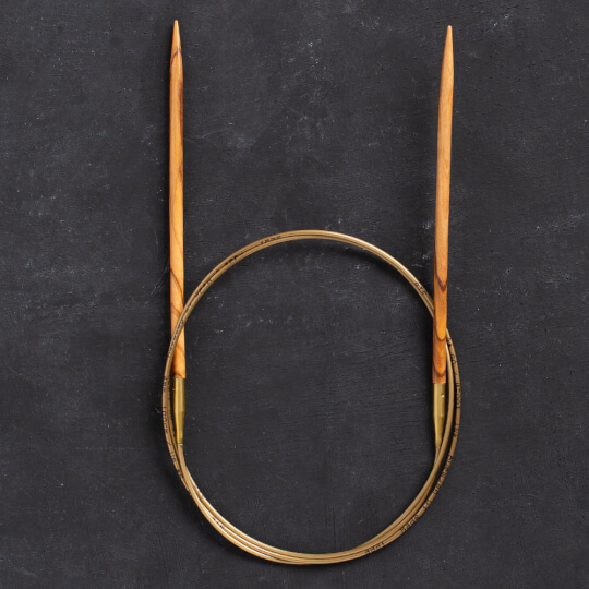 Addi Olive Wood 4 mm 100 cm Zeytin Ağacı Misinalı Örgü Şişi - 575-7