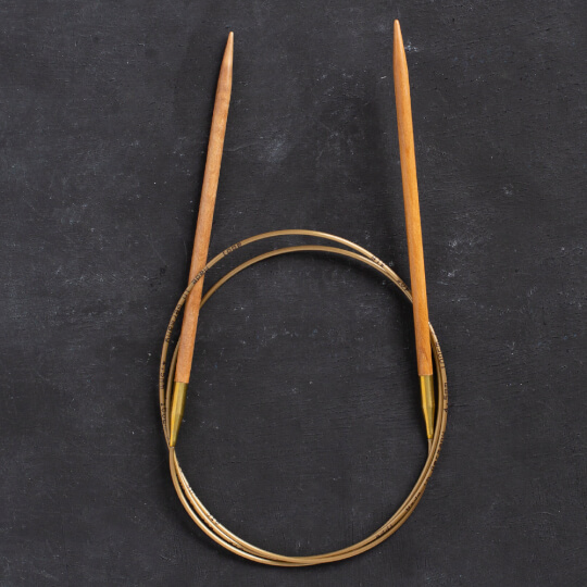 Addi Olive Wood 4,5 mm 100 cm Zeytin Ağacı Misinalı Örgü Şişi - 575-7