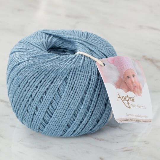 Anchor Baby Pure Cotton 4ply 50g Mavi El Örgü İpi - 4804000 -  00421 