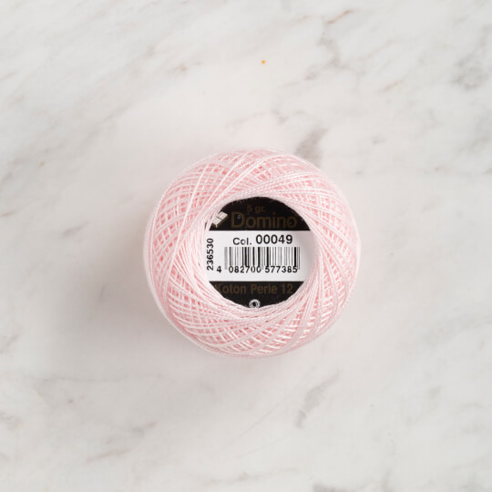 Domino Koton Perle 5gr Açık Pembe No:12 Nakış İpliği - 4590012-49