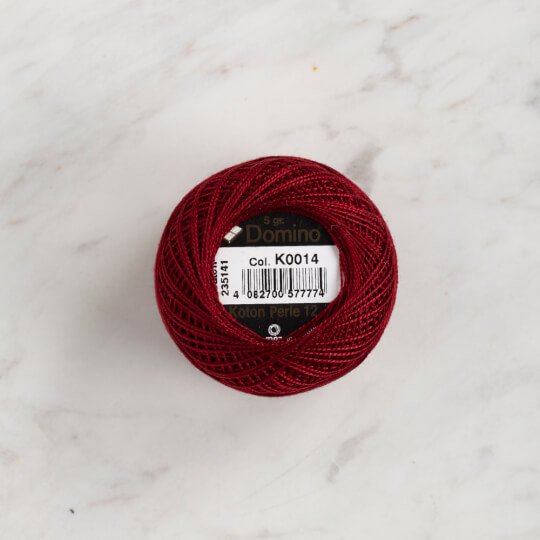 Domino Koton Perle 5gr Bordo No:12 Nakış İpliği - 4590012-K0014