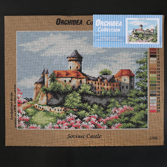 Orchidea 30x40 cm Sovince Castle Baskılı Goblen 2385J