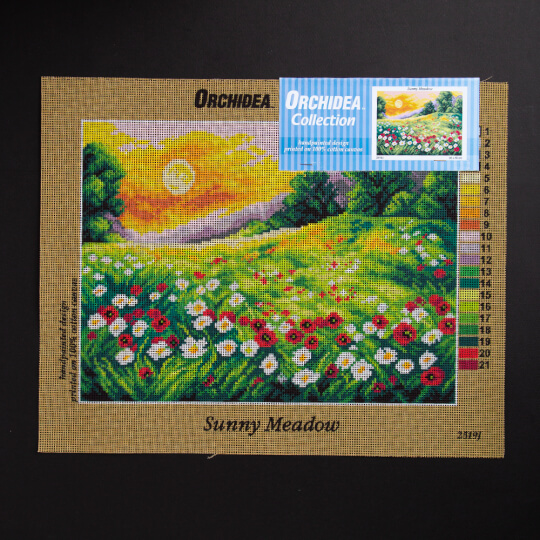 ORCHİDEA 30 x 40 cm Güneşli Çayır Baskılı Goblen 2519J