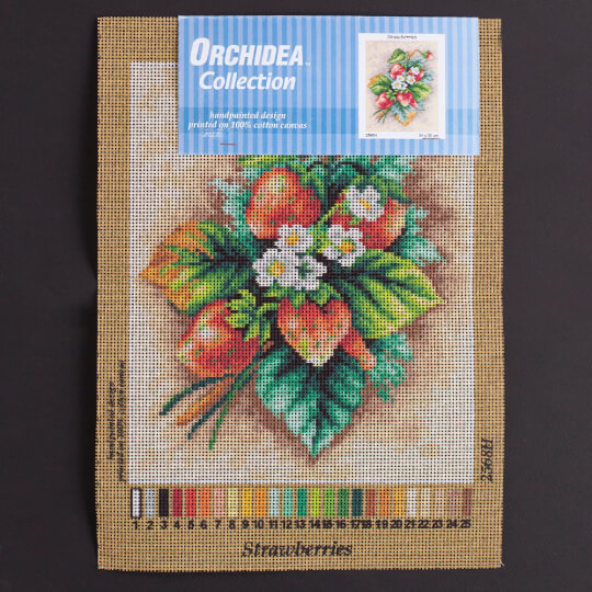 Orchidea 24x30cm Çilekler Baskılı Goblen - 2568H