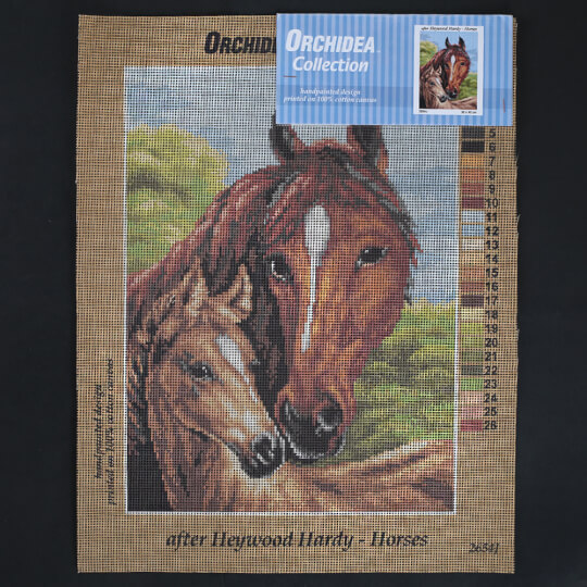 Orchidea 30x40 cm Heywood Hardy - Horses Baskılı Goblen 2654J