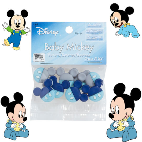 Dress It Up Baby Mickey Dekoratif Düğme - 9521