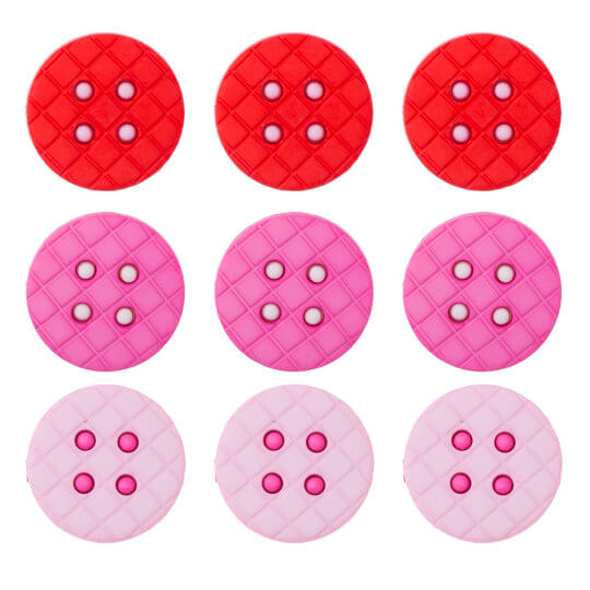 Buttons & Galore Pembe Yuvarlak Dekoratif Düğme - 4315