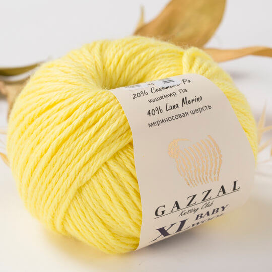 Gazzal Baby Wool XL Sarı Bebek Yünü - 833XL