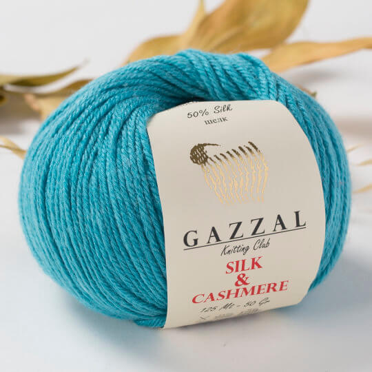 Gazzal Silk&Cashmere Mavi El Örgü İpi - 454