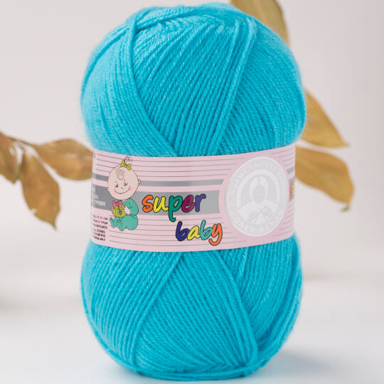 Respect Ideally Glimpse Madame Tricote Paris Super Baby Knitting Yarn, Blue - 23-1758 - Hobiumyarns