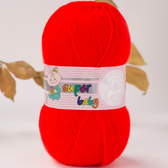hijack Fjord Australia Madame Tricote Paris Super Baby Knitting Yarn, Red - 32-1758 - Hobiumyarns