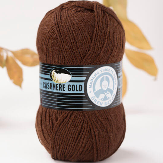 Örenbayan Cashmere Gold Kahverengi El Örgü İpi - 83-1795