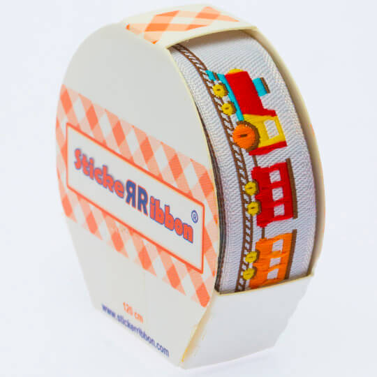 Sticker Ribbon Tren Baskılı Yapışkan Kurdele - SR-1697