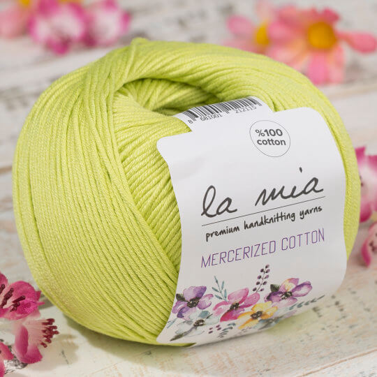 La Mia XL Mercerized Cotton Yarn, White - 2 - Hobiumyarns