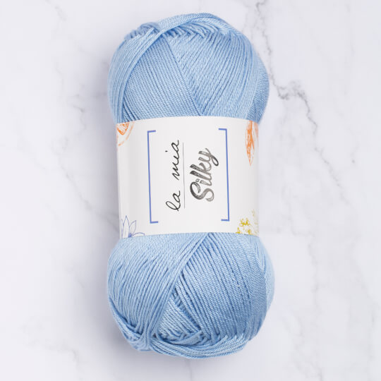La Mia Silky Mavi El Örgü İpi - L022