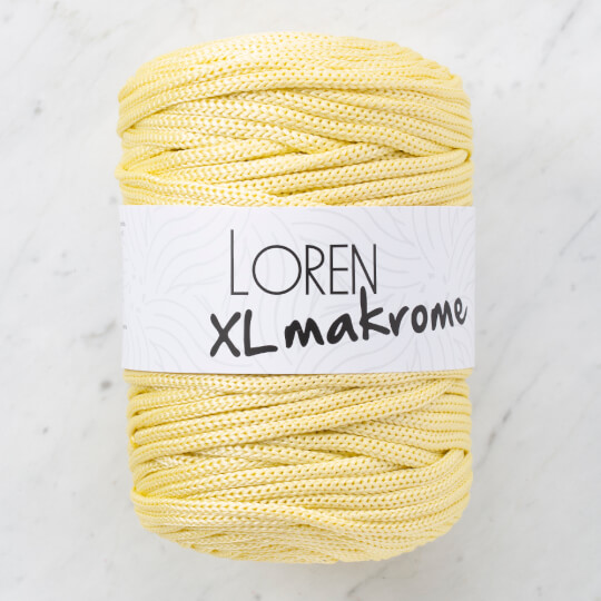 Loren XL Makrome Sarı El Örgü İpi - R039