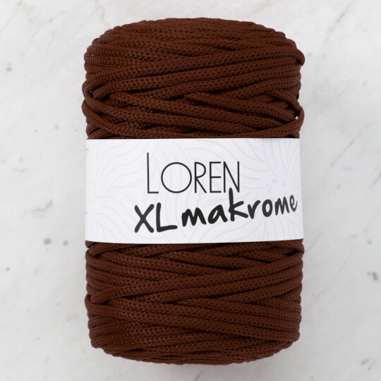 Loren XL Makrome Kahverengi El Örgü İpi - R044