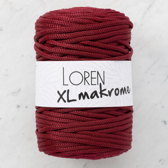Loren XL Makrome Bordo El Örgü İpi - R049